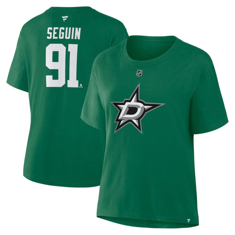 Tyler Seguin Dallas Stars - Fanatics Women's Authentic Stack Name & Number T-Shirt Kelly Green