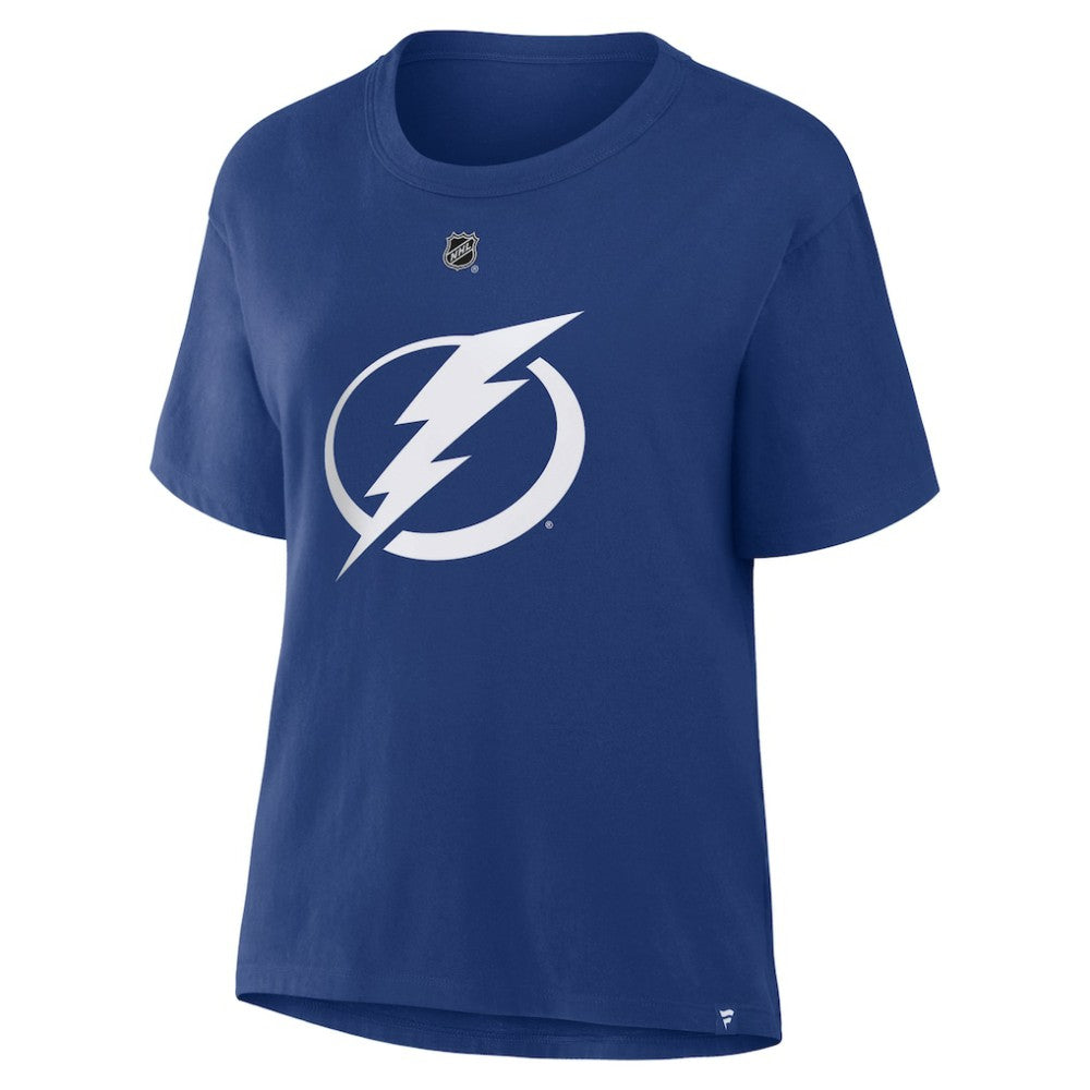 Nikita Kucherov Tampa Bay Lightning - Fanatics Women's Authentic Stack Name & Number T-Shirt Blue