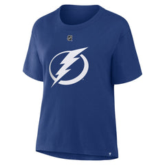 Nikita Kucherov Tampa Bay Lightning - Fanatics Women's Authentic Stack Name & Number T-Shirt Blue