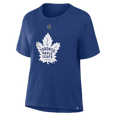 William Nylander Toronto Maple Leafs - Fanatics Women's Authentic Stack Name & Number T-Shirt Blue