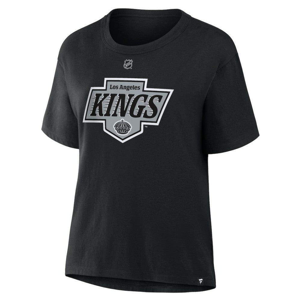Drew Doughty Los Angeles Kings - Fanatics Women's Authentic Stack Name & Number T-Shirt Black