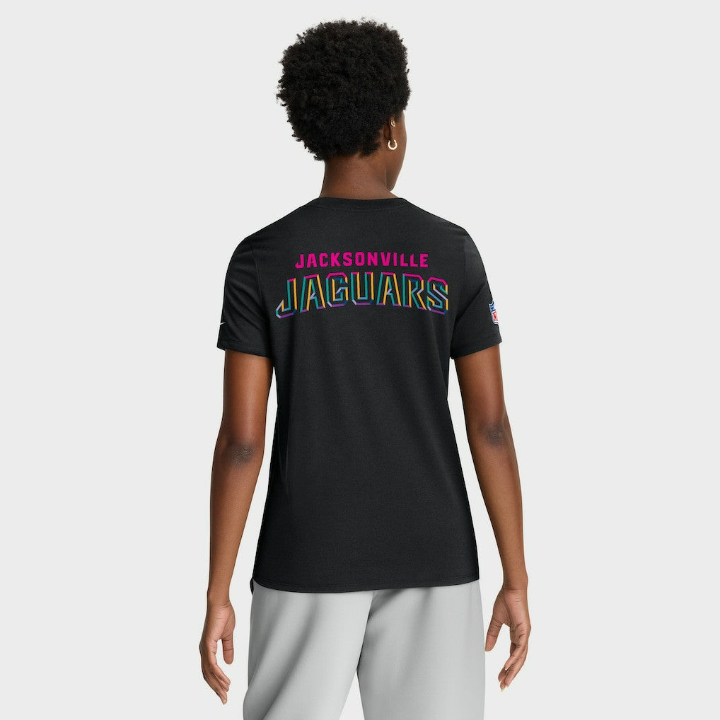 Jacksonville Jaguars Women's 2025 NFL Crucial Catch Tri-Blend Dri-FIT T-Shirt Black - Nike