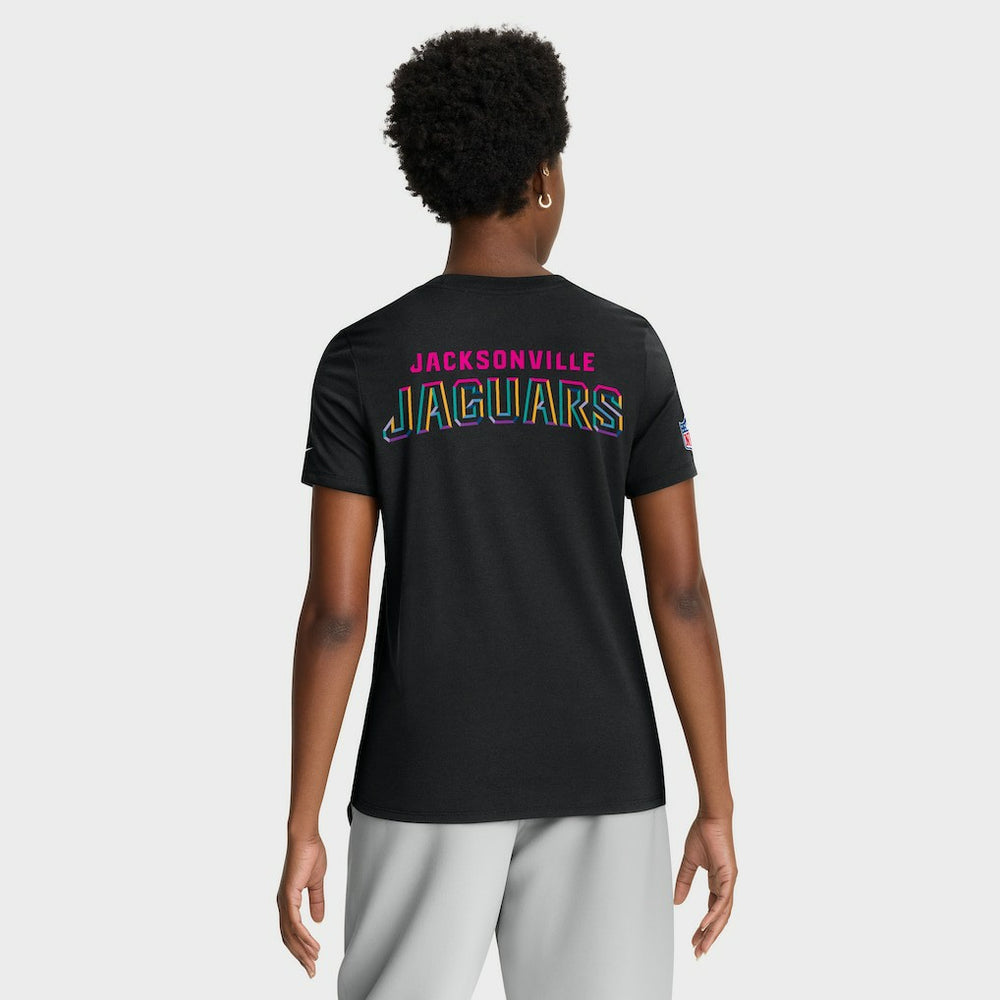 Jacksonville Jaguars Women's 2025 NFL Crucial Catch Tri-Blend Dri-FIT T-Shirt Black - Nike