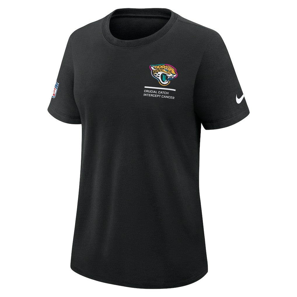 Jacksonville Jaguars Women's 2025 NFL Crucial Catch Tri-Blend Dri-FIT T-Shirt Black - Nike