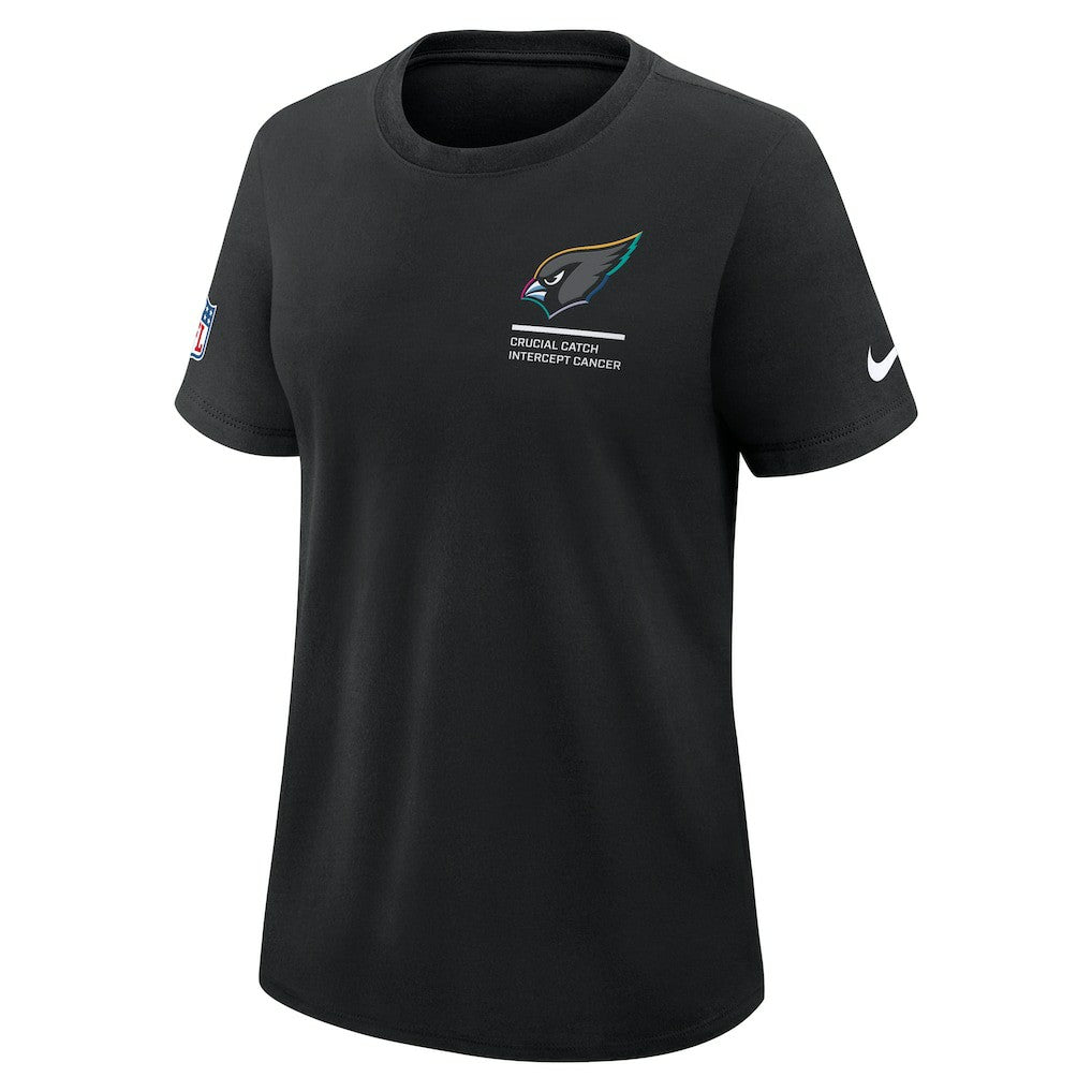 Arizona Cardinals Women's 2025 NFL Crucial Catch Tri-Blend Dri-FIT T-Shirt Black - Nike