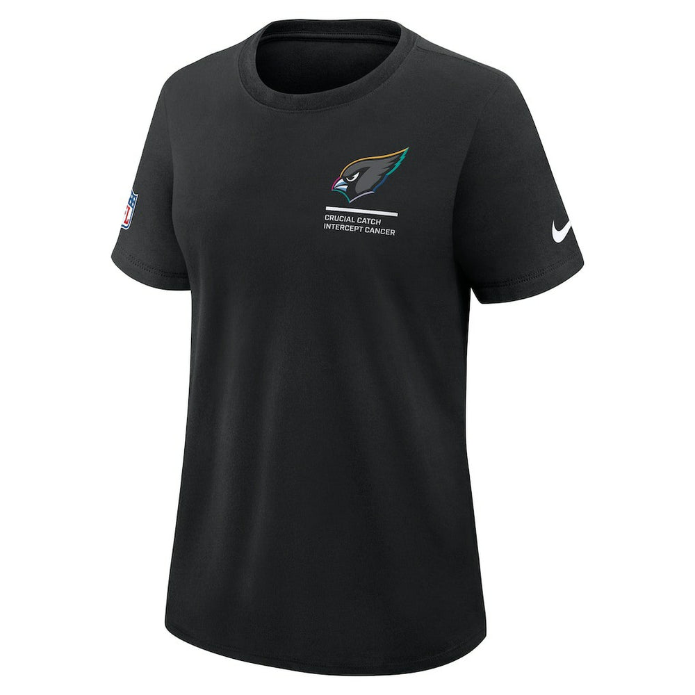 Arizona Cardinals Women's 2025 NFL Crucial Catch Tri-Blend Dri-FIT T-Shirt Black - Nike