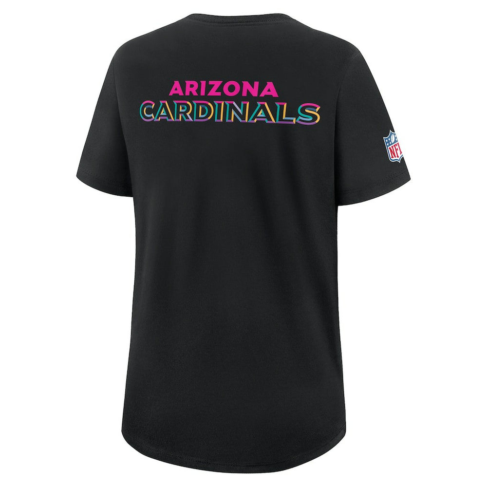 Arizona Cardinals Women's 2025 NFL Crucial Catch Tri-Blend Dri-FIT T-Shirt Black - Nike