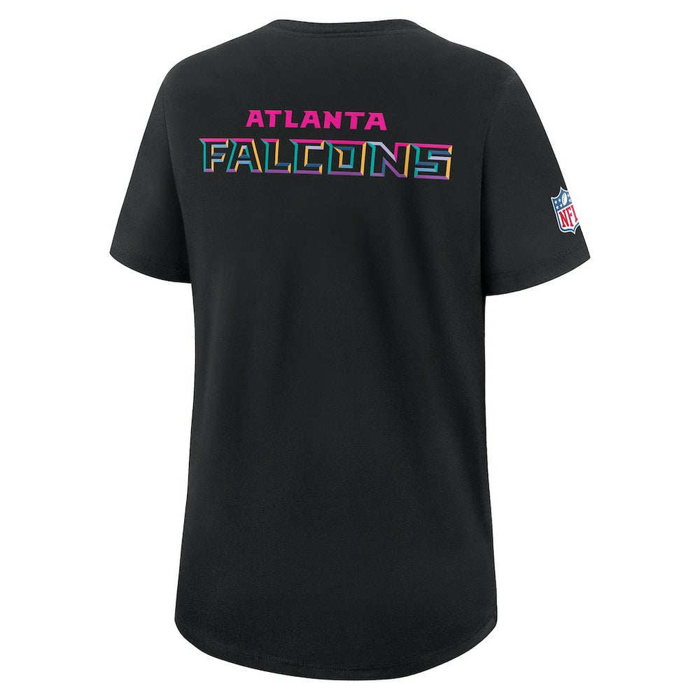 Atlanta Falcons Women's 2025 NFL Crucial Catch Tri-Blend Dri-FIT T-Shirt Black - Nike