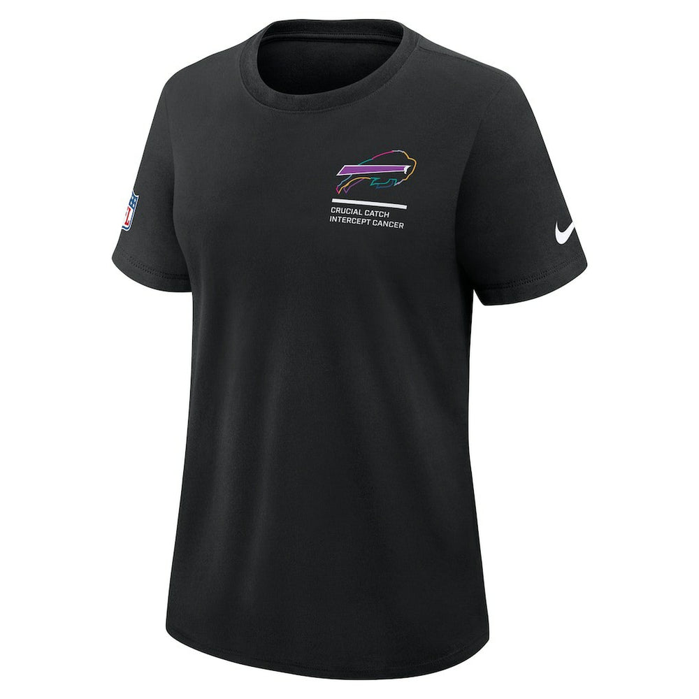 Buffalo Bills Women's 2025 NFL Crucial Catch Tri-Blend Dri-FIT T-Shirt Black - Nike
