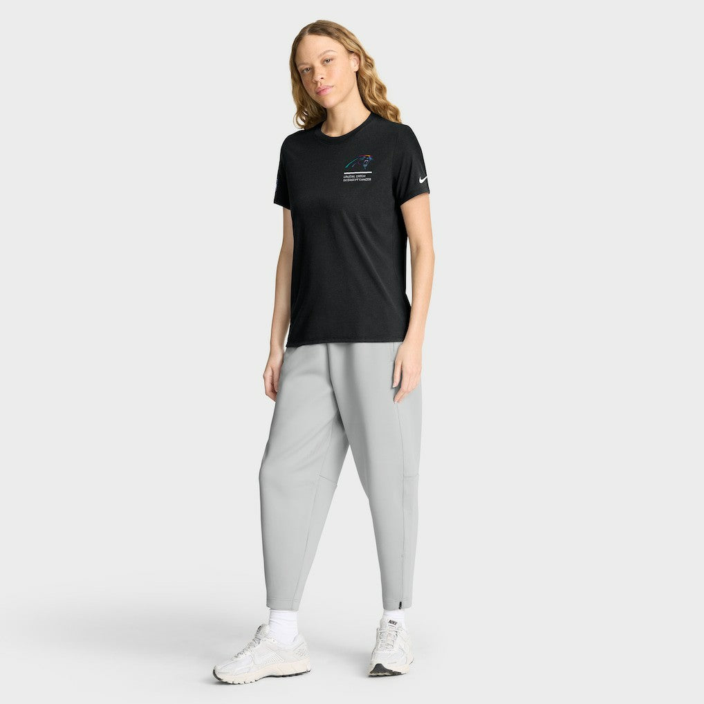Carolina Panthers Women's 2025 NFL Crucial Catch Tri-Blend Dri-FIT T-Shirt Black - Nike