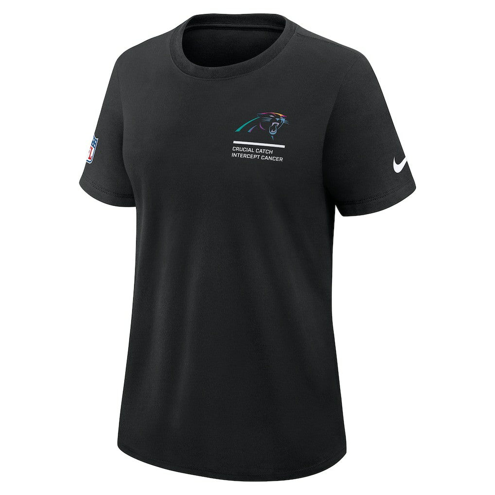 Carolina Panthers Women's 2025 NFL Crucial Catch Tri-Blend Dri-FIT T-Shirt Black - Nike