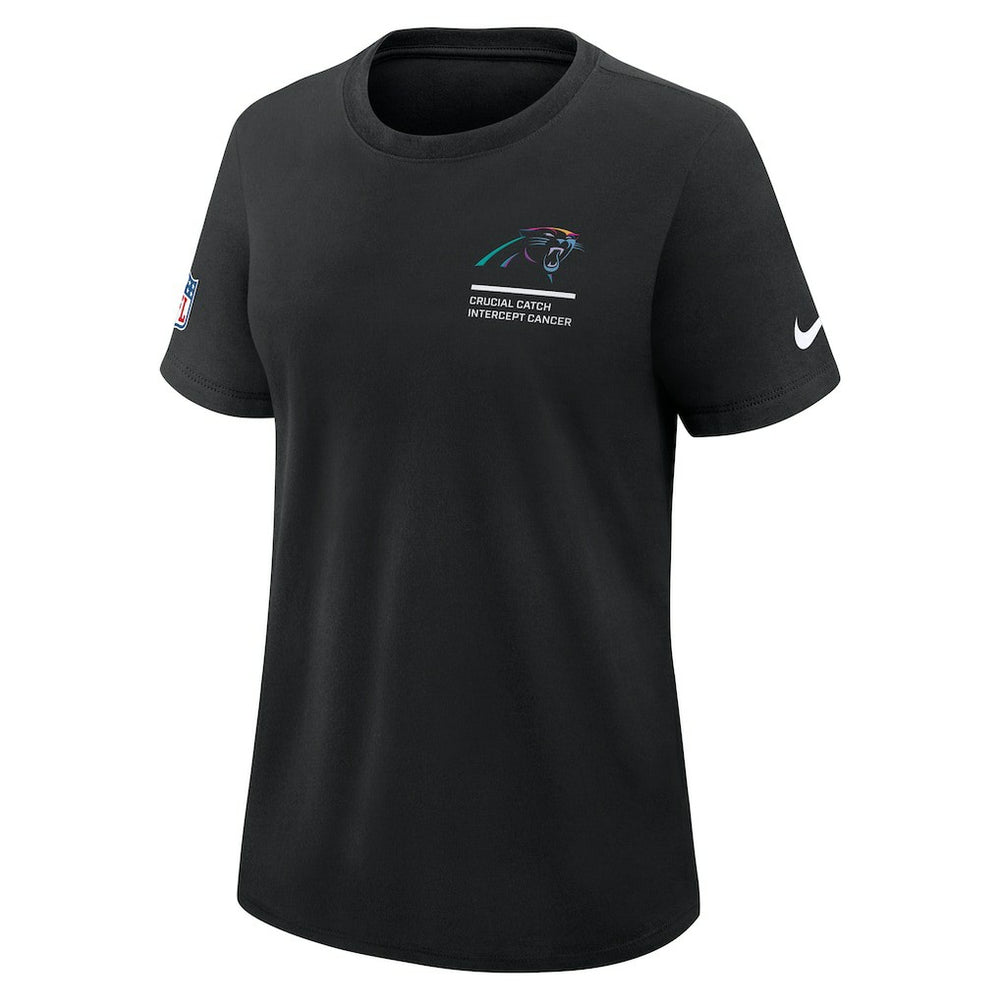 Carolina Panthers Women's 2025 NFL Crucial Catch Tri-Blend Dri-FIT T-Shirt Black - Nike