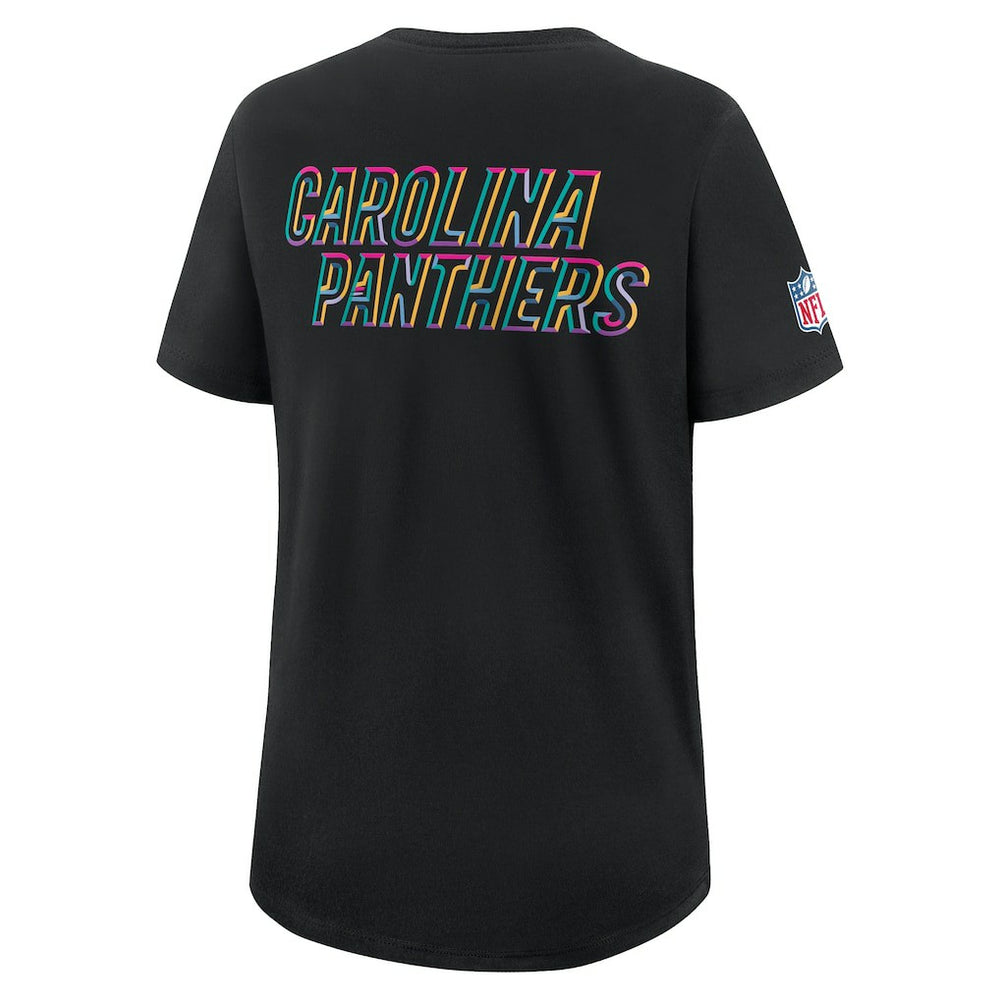 Carolina Panthers Women's 2025 NFL Crucial Catch Tri-Blend Dri-FIT T-Shirt Black - Nike