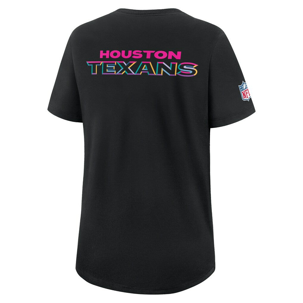 Houston Texans Women's 2025 NFL Crucial Catch Tri-Blend Dri-FIT T-Shirt Black - Nike