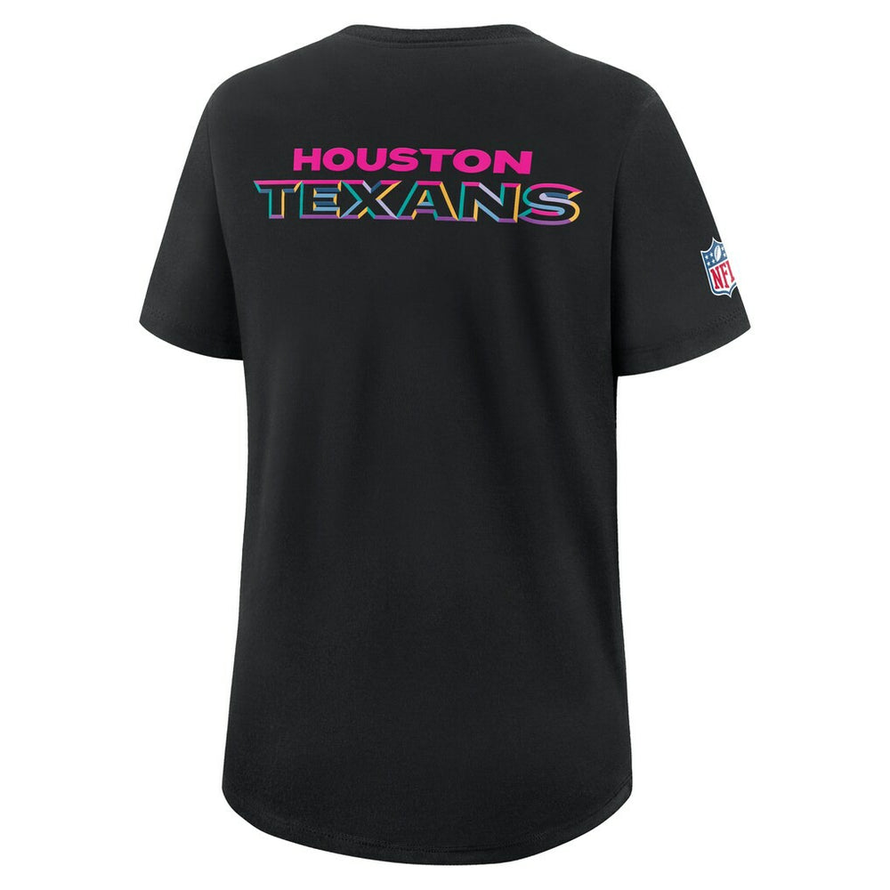 Houston Texans Women's 2025 NFL Crucial Catch Tri-Blend Dri-FIT T-Shirt Black - Nike