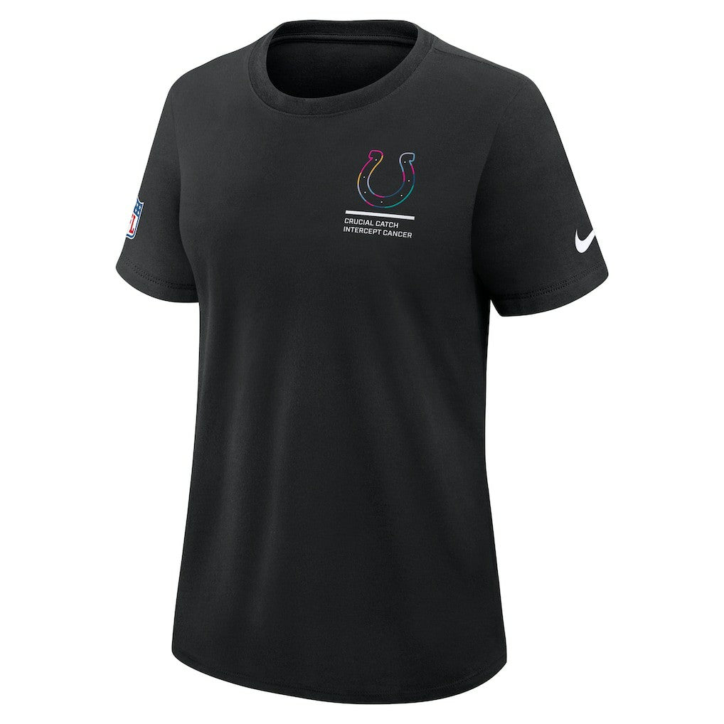 Indianapolis Colts Women's 2025 NFL Crucial Catch Tri-Blend Dri-FIT T-Shirt Black - Nike