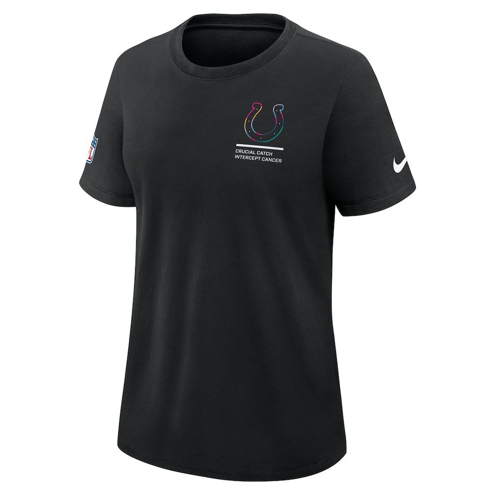 Indianapolis Colts Women's 2025 NFL Crucial Catch Tri-Blend Dri-FIT T-Shirt Black - Nike