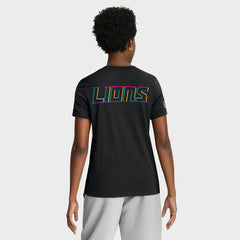 Detroit Lions Women's 2025 NFL Crucial Catch Tri-Blend Dri-FIT T-Shirt Black - Nike
