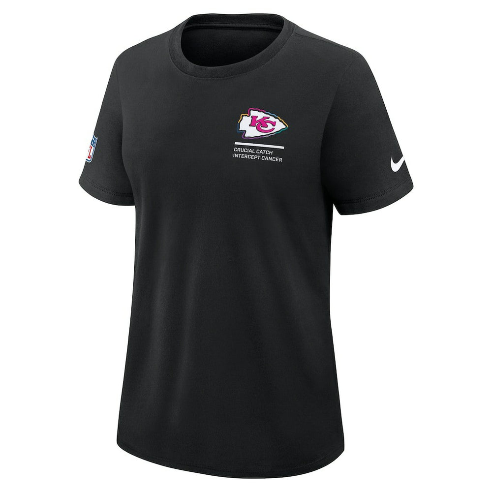 Kansas City Chiefs Women's 2025 NFL Crucial Catch Tri-Blend Dri-FIT T-Shirt Black - Nike