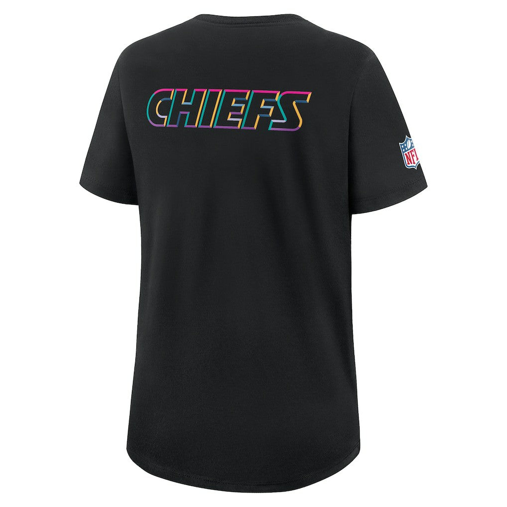 Kansas City Chiefs Women's 2025 NFL Crucial Catch Tri-Blend Dri-FIT T-Shirt Black - Nike