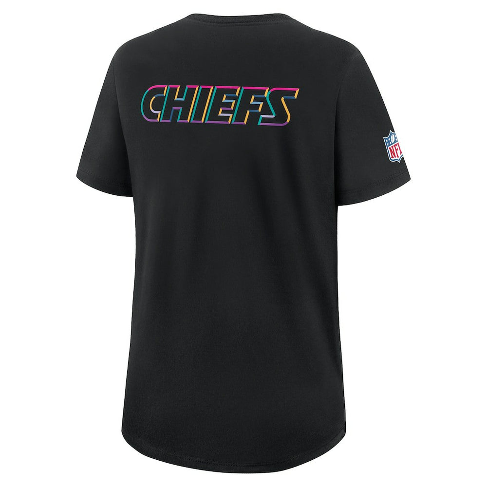 Kansas City Chiefs Women's 2025 NFL Crucial Catch Tri-Blend Dri-FIT T-Shirt Black - Nike