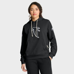 Atlanta Falcons Women's Throwback Sideline Standard Issue Dri-FIT Hoodie Black - Nike