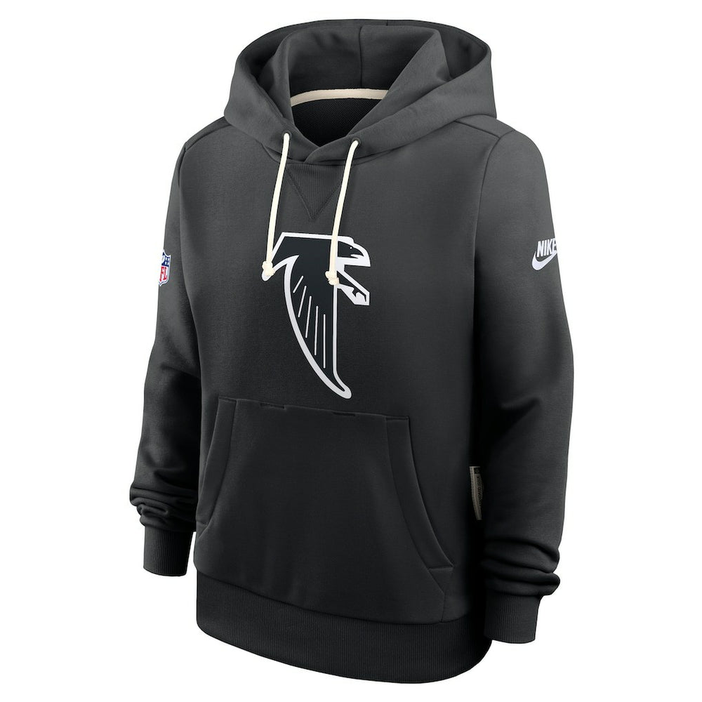 Atlanta Falcons Women's Throwback Sideline Standard Issue Dri-FIT Hoodie Black - Nike