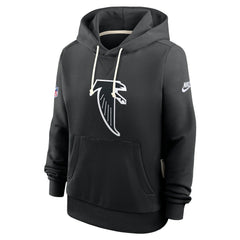 Atlanta Falcons Women's Throwback Sideline Standard Issue Dri-FIT Hoodie Black - Nike