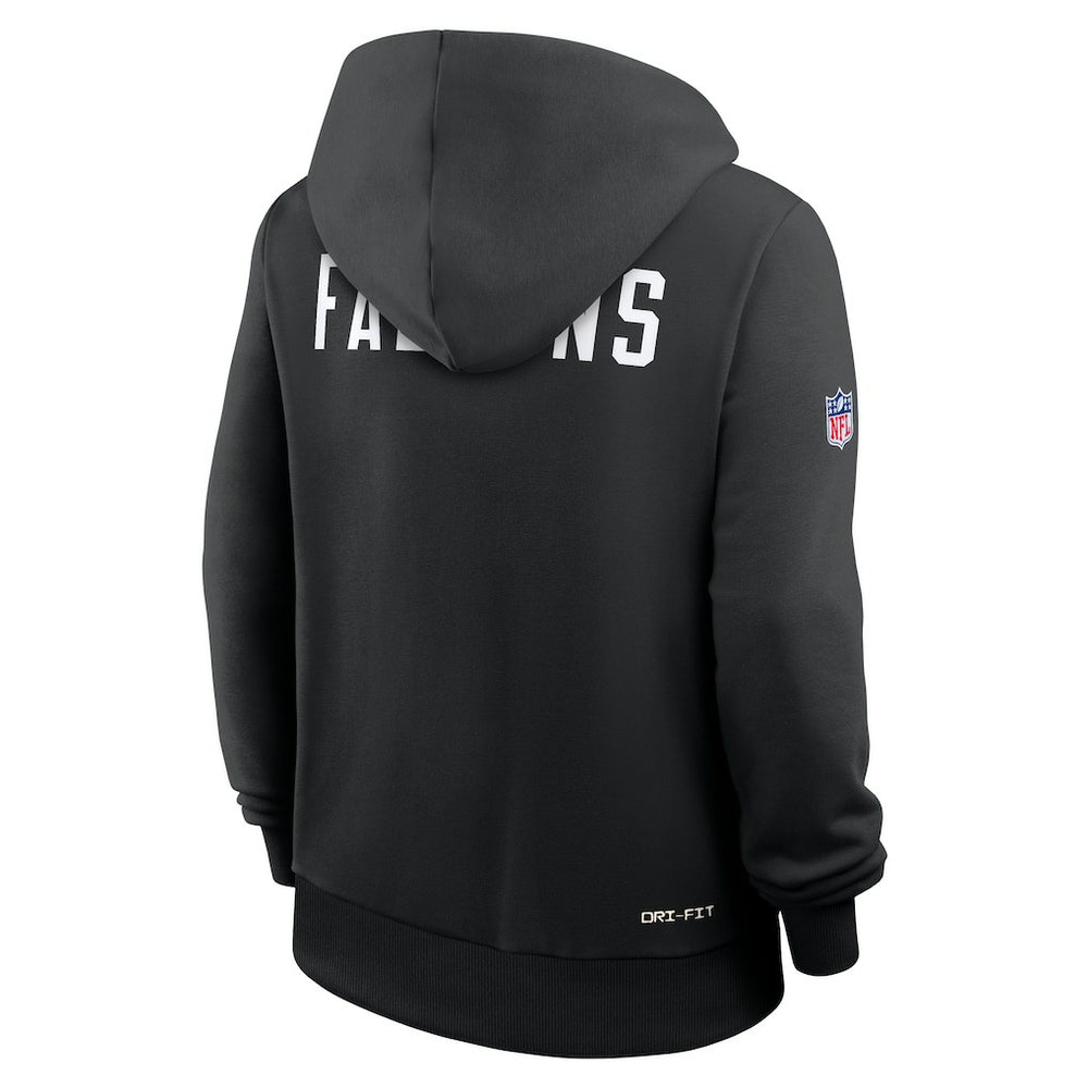 Atlanta Falcons Women's Throwback Sideline Standard Issue Dri-FIT Hoodie Black - Nike