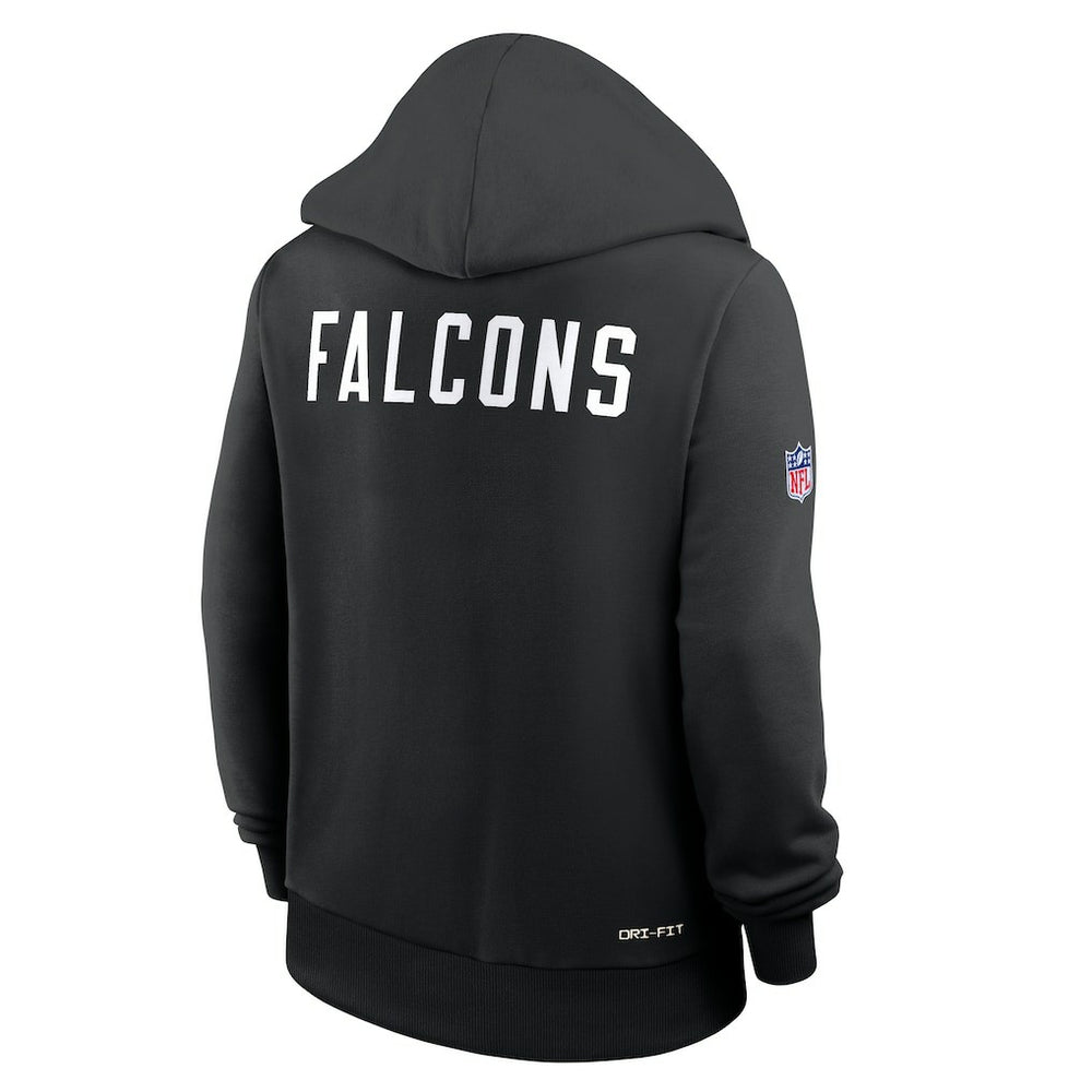 Atlanta Falcons Women's Throwback Sideline Standard Issue Dri-FIT Hoodie Black - Nike