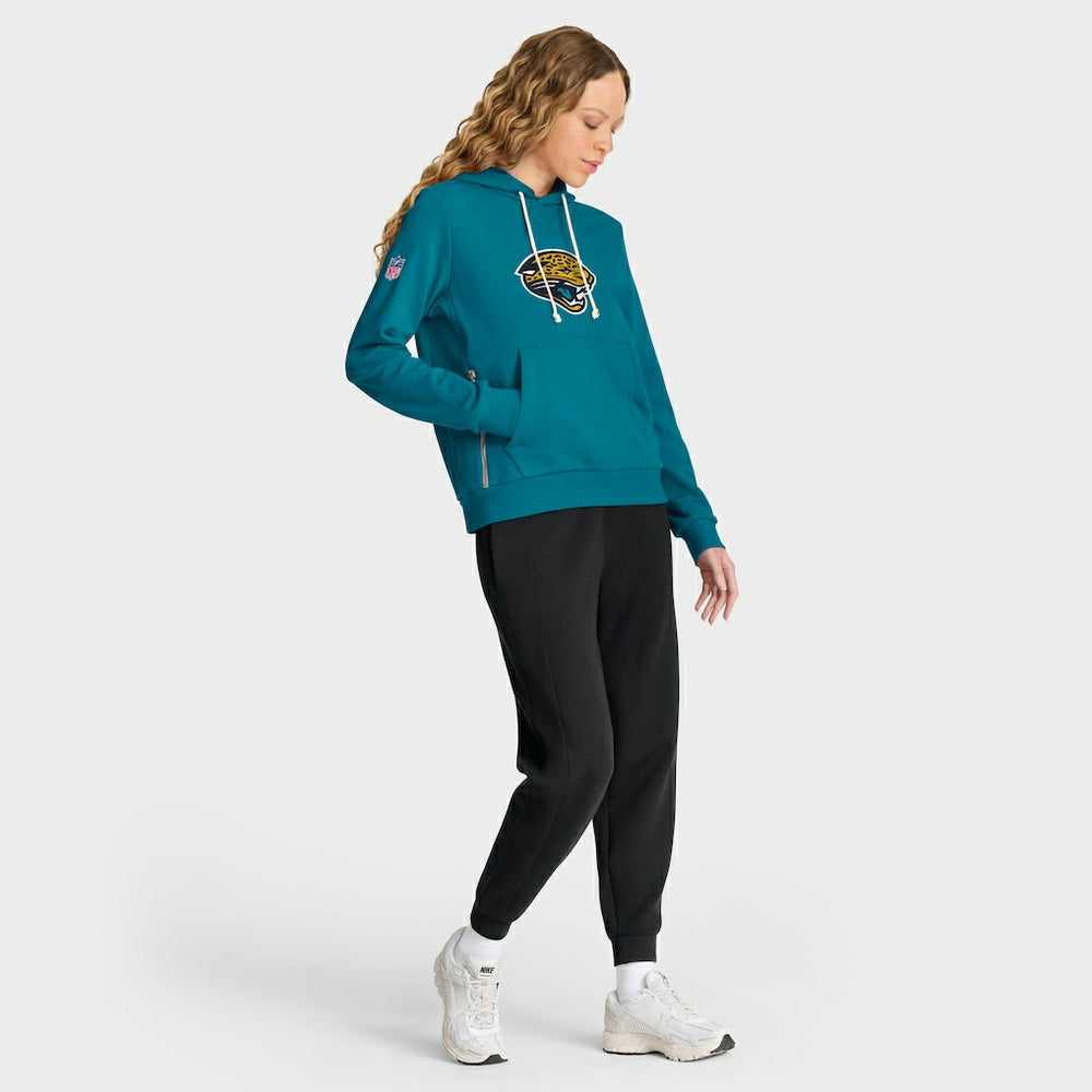 Jacksonville Jaguars Women's Throwback Sideline Standard Issue Dri-FIT Hoodie Teal - Nike