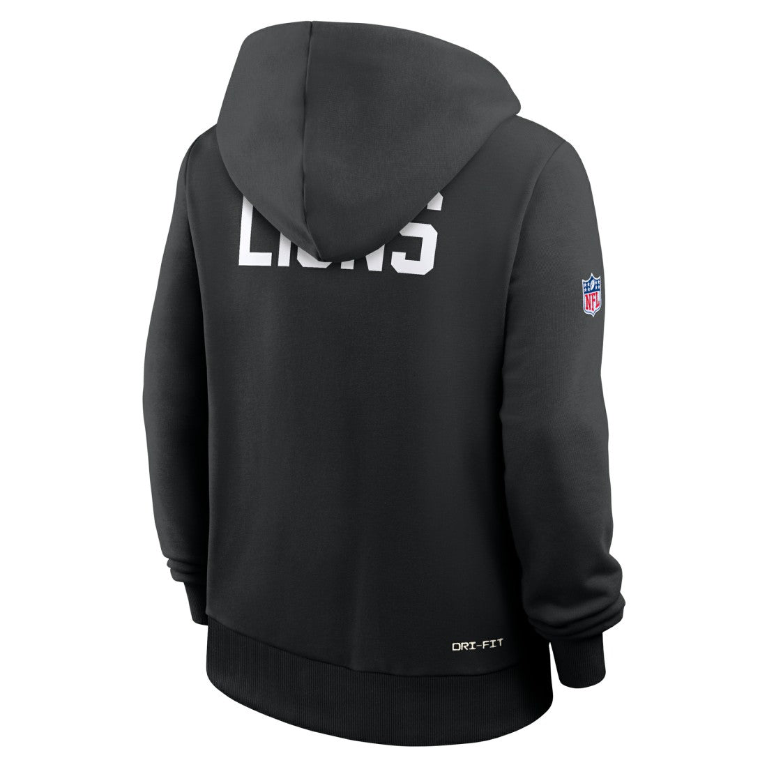 Detroit Lions Women's Throwback Sideline Standard Issue Dri-FIT Hoodie Black - Nike