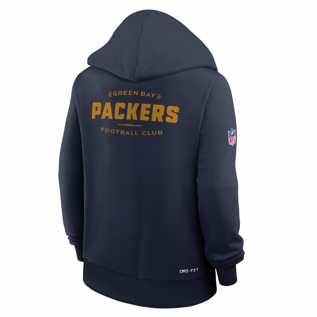 Green Bay Packers Women's Sideline Standard Issue Dri-FIT Hoodie Navy - Nike