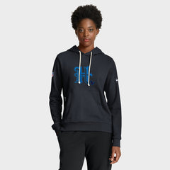 Houston Texans Women's Throwback Sideline Standard Issue Dri-FIT Hoodie Navy - Nike
