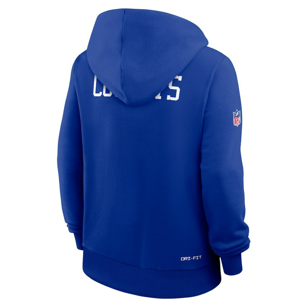 Dallas Cowboys Women's Throwback Sideline Standard Issue Dri-FIT Hoodie Royal - Nike