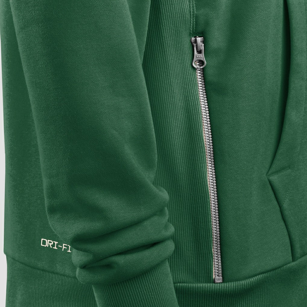 New York Jets Women's Throwback Sideline Standard Issue Dri-FIT Hoodie Kelly Green - Nike