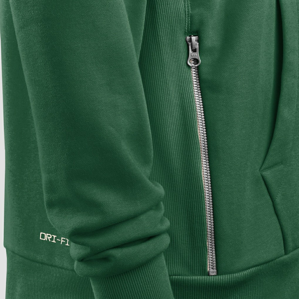 New York Jets Women's Throwback Sideline Standard Issue Dri-FIT Hoodie Kelly Green - Nike