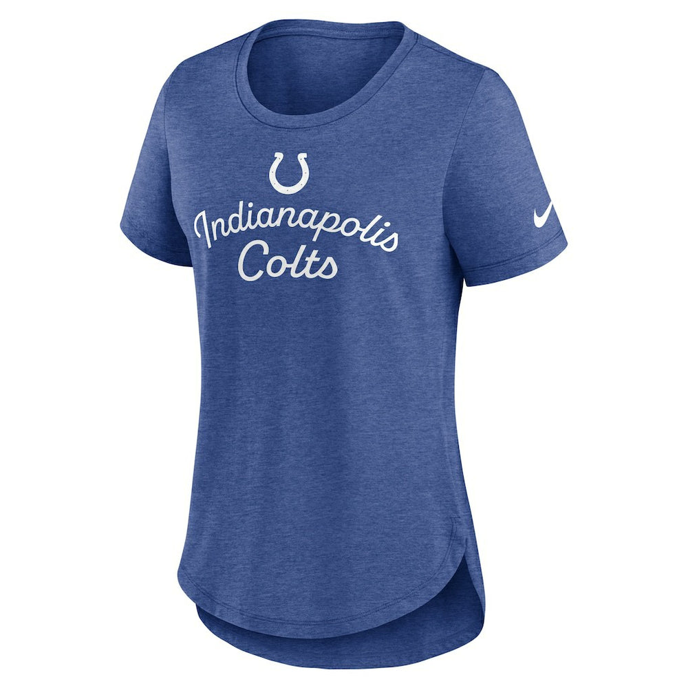 Indianapolis Colts Women's Script Tri-Blend T-Shirt Royal - Nike
