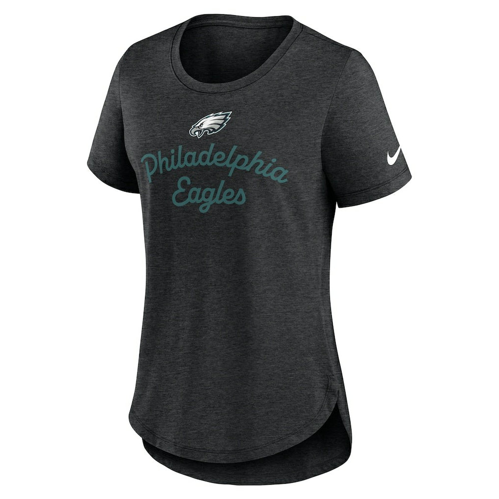Philadelphia Eagles Women's Script Tri-Blend T-Shirt Black - Nike
