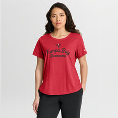 Tampa Bay Buccaneers Women's Script Tri-Blend T-Shirt Red - Nike