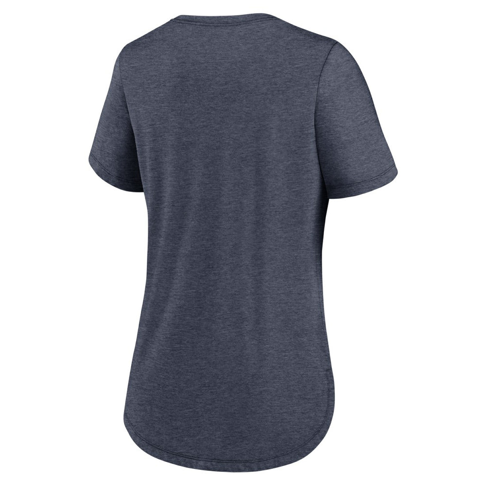 Denver Broncos Women's Script Tri-Blend T-Shirt Navy - Nike