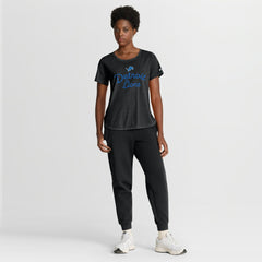 Detroit Lions Women's Script Tri-Blend T-Shirt Black - Nike