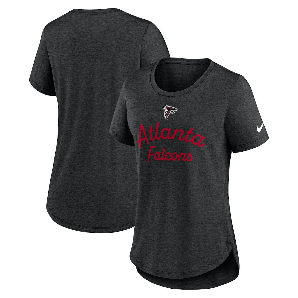 Atlanta Falcons Women's Script Tri-Blend T-Shirt Black - Nike