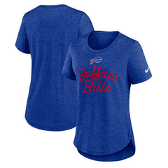 Buffalo Bills Women's Script Tri-Blend T-Shirt Royal - Nike
