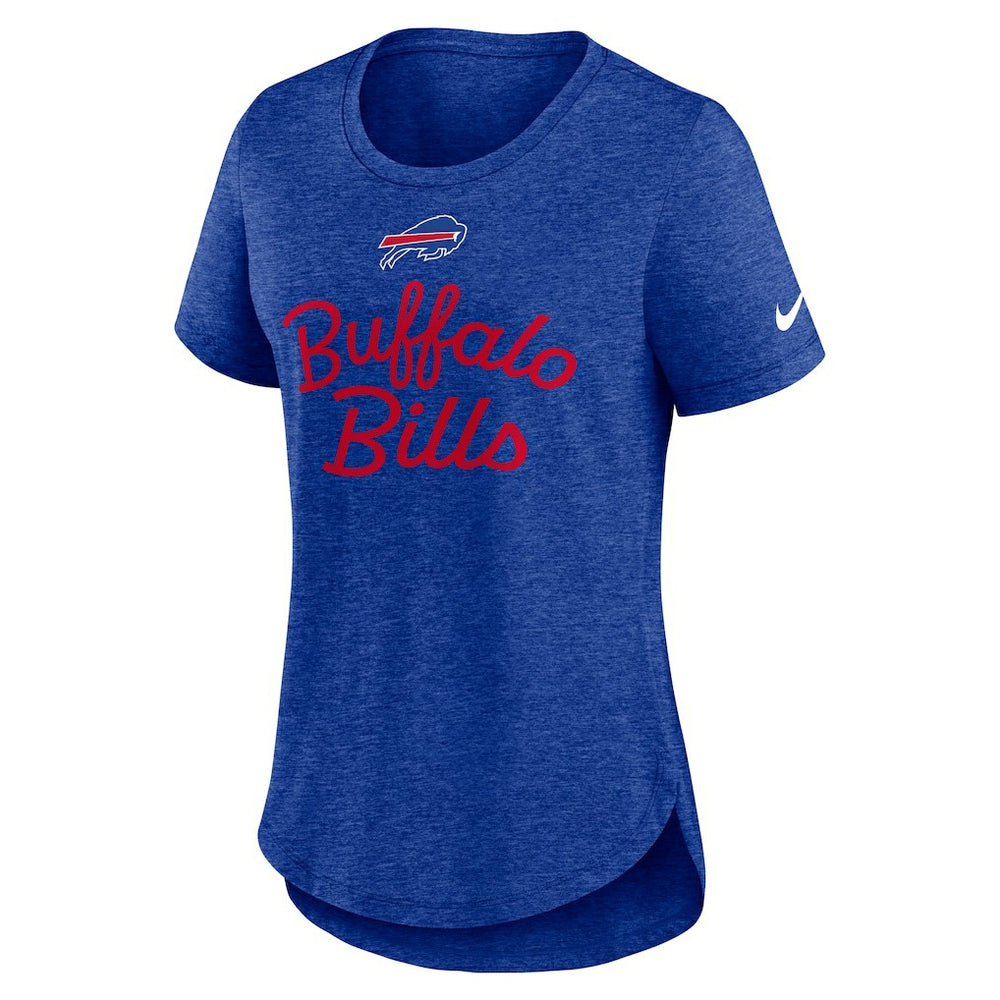 Buffalo Bills Women's Script Tri-Blend T-Shirt Royal - Nike