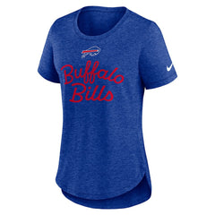 Buffalo Bills Women's Script Tri-Blend T-Shirt Royal - Nike