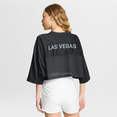 Las Vegas Raiders Women's Primetime Cropped Mesh Dri-FIT Fashion Jersey Black - Nike