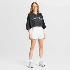 Las Vegas Raiders Women's Primetime Cropped Mesh Dri-FIT Fashion Jersey Black - Nike