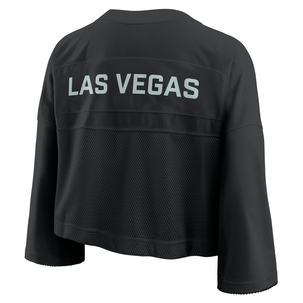Las Vegas Raiders Women's Primetime Cropped Mesh Dri-FIT Fashion Jersey Black - Nike