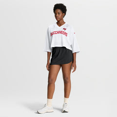 Tampa Bay Buccaneers Women's Primetime Cropped Mesh Dri-FIT Fashion Jersey White - Nike